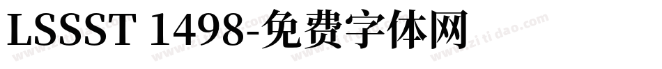 LSSST 1498字体转换